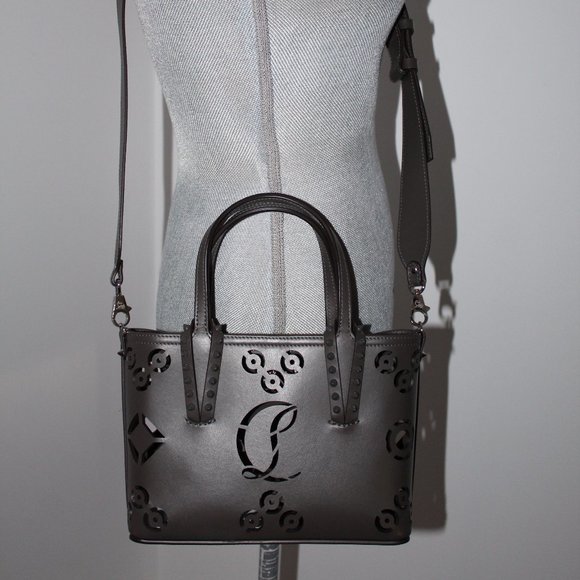 NWT CHRISTIAN LOUBOUTIN Cabata Crossbody Top Handle Perforated Logo Shoulder Bag - Picture 8 of 9